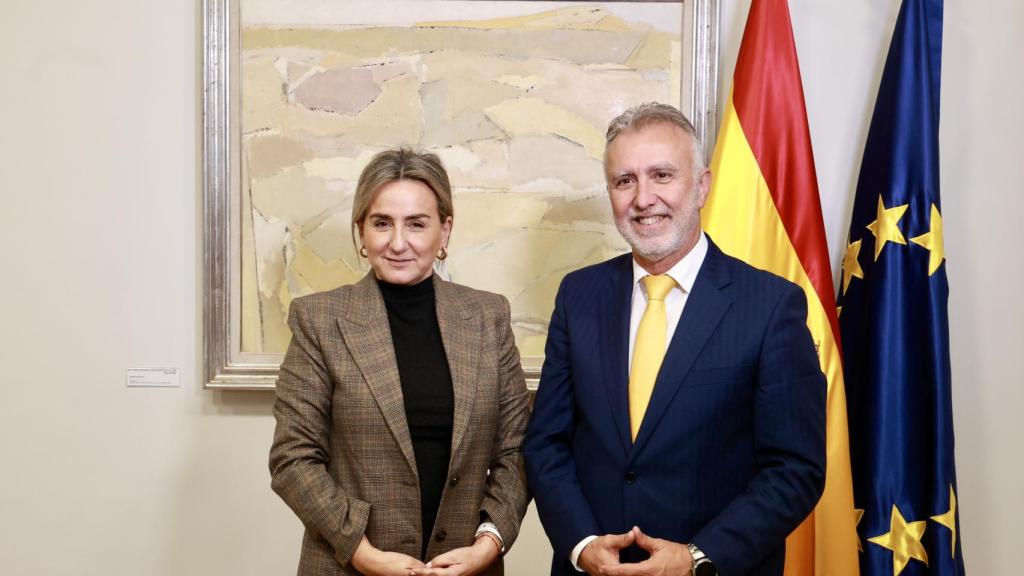 Milagros Tolón con el ministro Ángel Víctor Torres