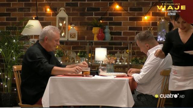 Gabriel y Juanjo en 'First Dates'.