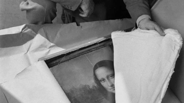 La Mona Lisa, durante su evacuación del Louvre. Foto: Pierre Jahan/Archives des museés nationaux