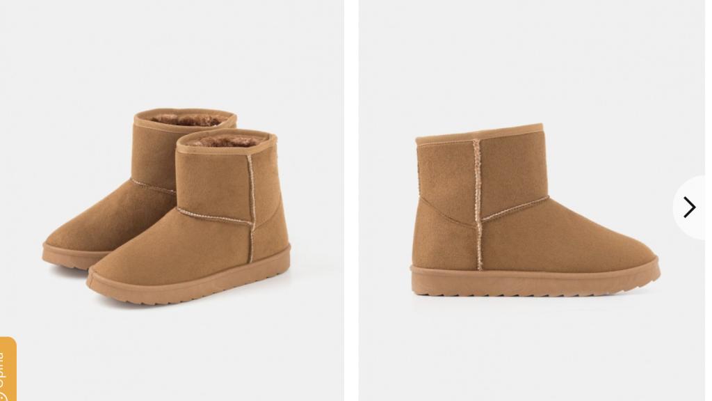 Botas con pelo.