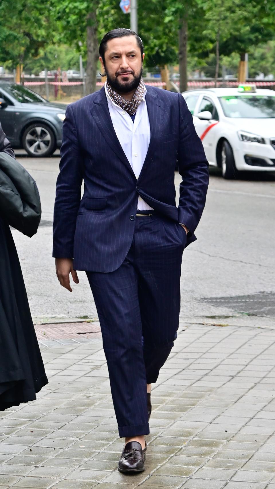 El bailaor llegando a los Juzgados en Madrid.