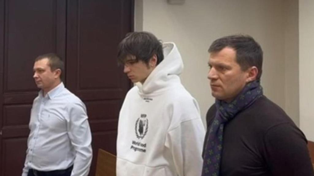 El rapero Nikolai Vasilie durante su juicio.
