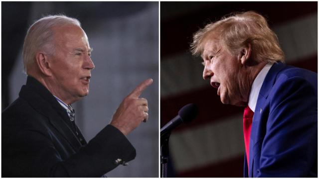 Donald Trump y Joe Biden, en un montaje fotográfico.