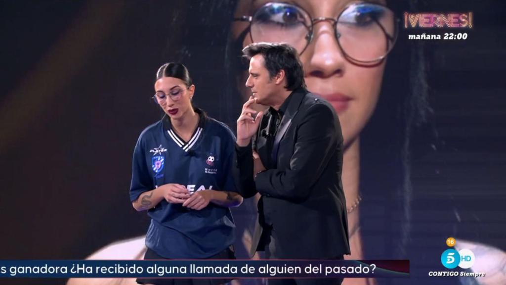 Naomi Asensi en el debate final de 'GH VIP'.