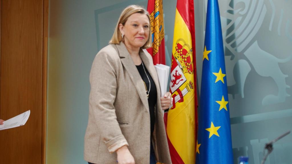 La consejera de Familia e Igualdad de Oportunidades, Isabel Blanco, comparece en rueda de prensa posterior al Consejo de Gobierno