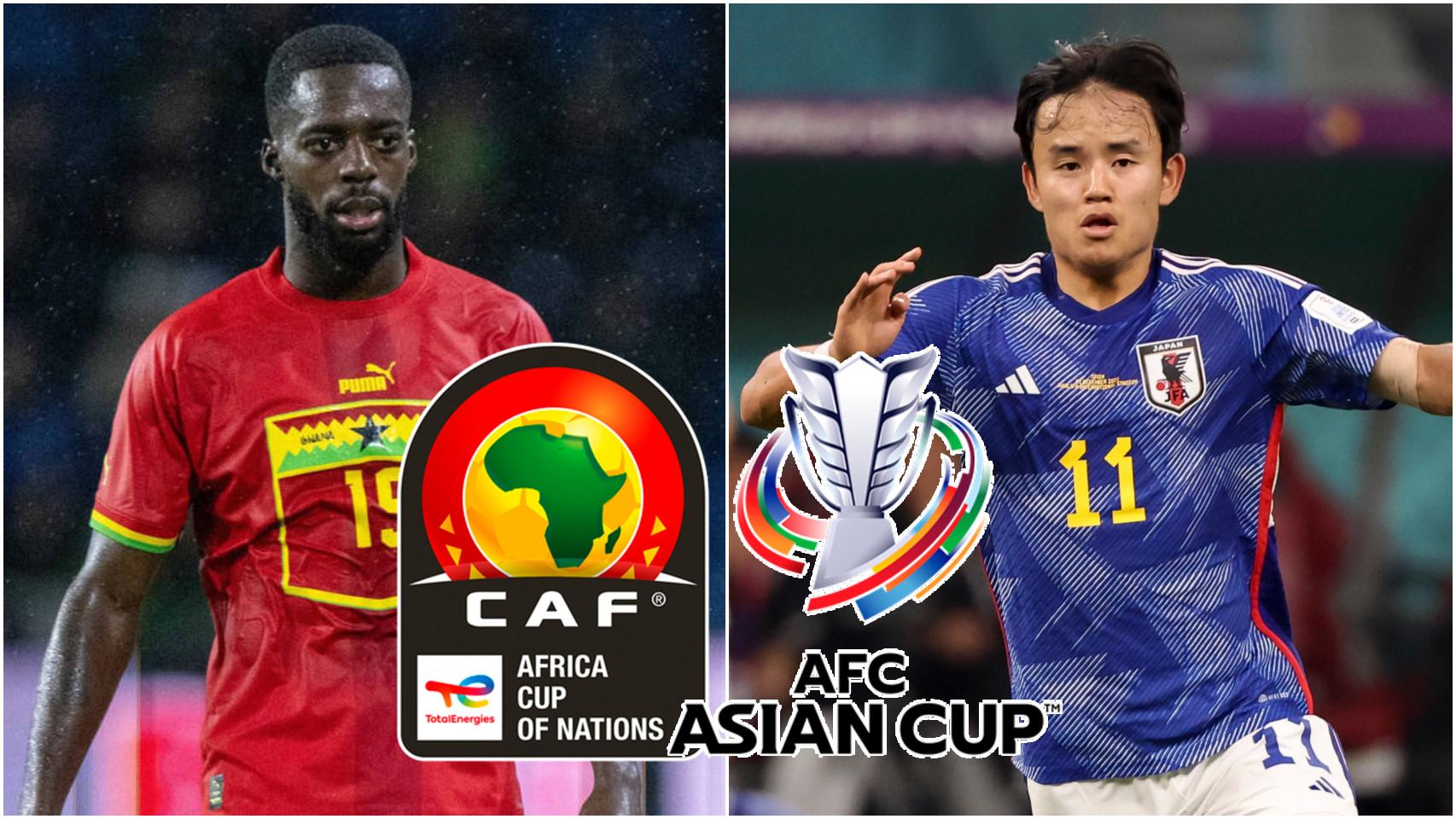 Iñaki Williams, con Ghana, y Kubo, con Japón