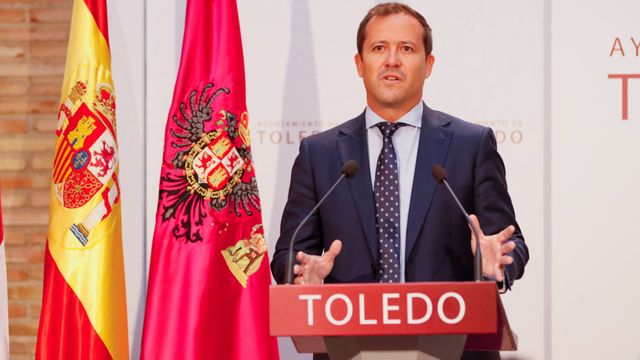 Carlos Velázquez, alcalde de Toledo, en una imagen de archivo