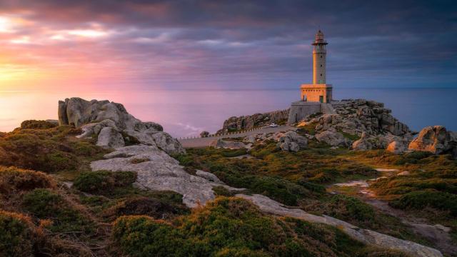 Atardecer en el Faro de Punta Nariga, Malpica de Bergantiños.