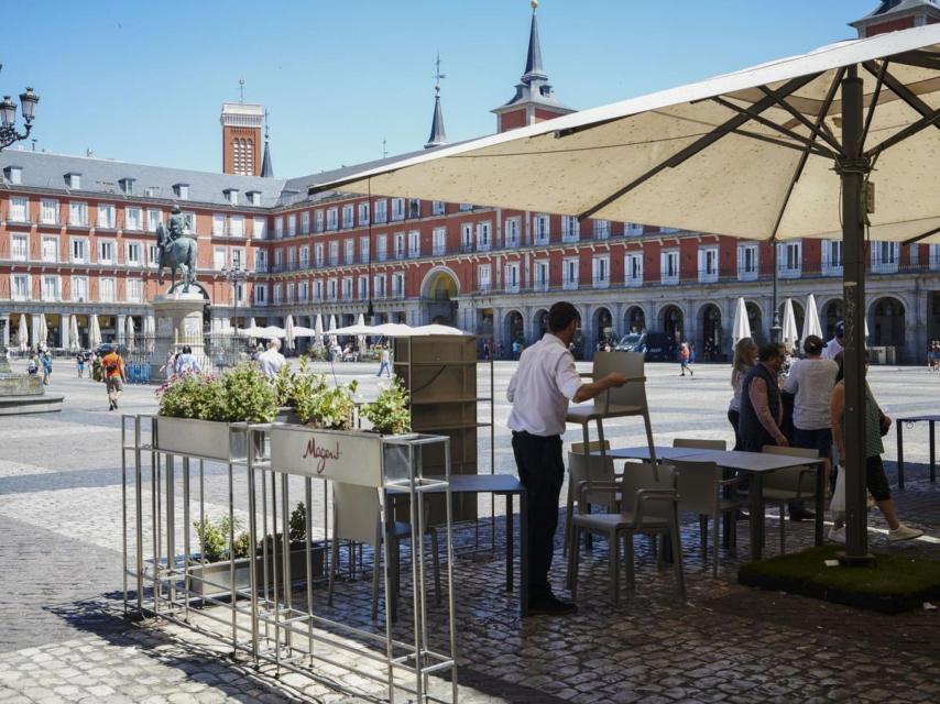 La Plaza Mayor de Madrid.