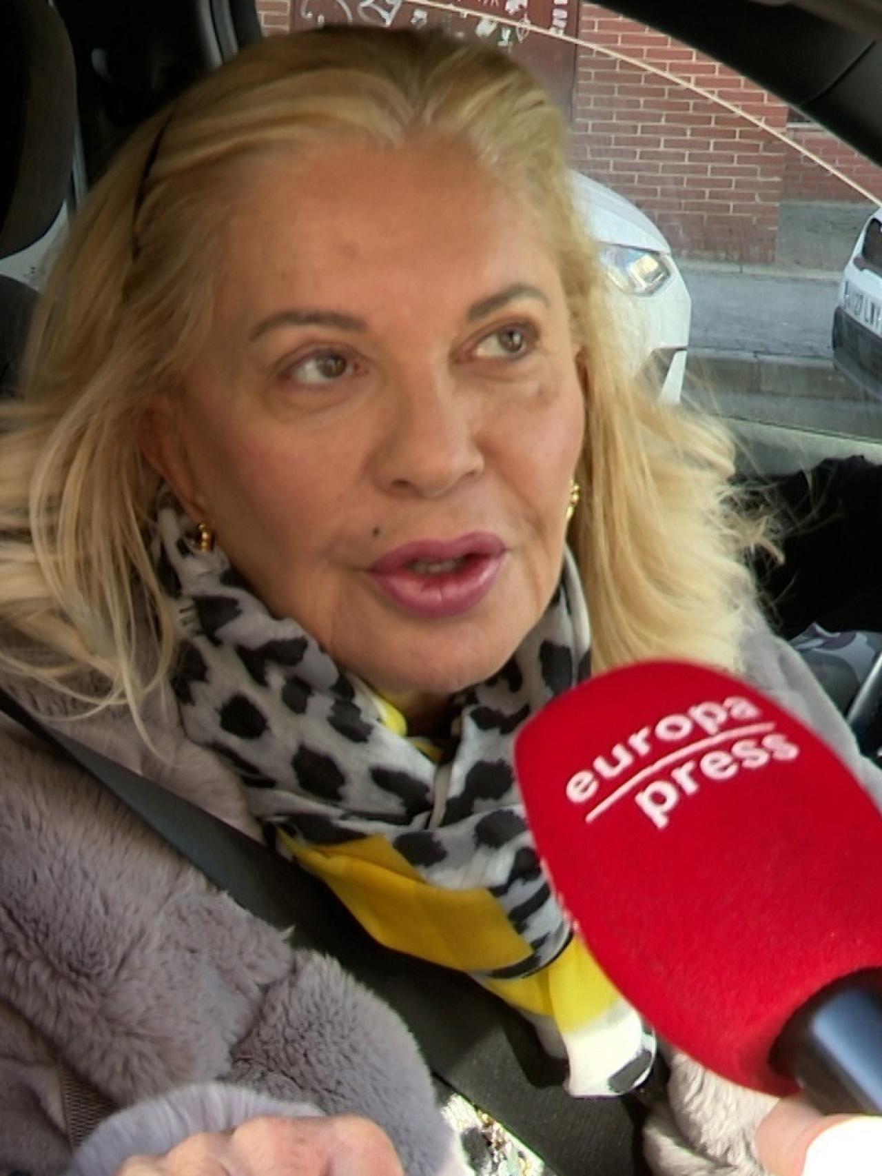 Bárbara Rey, este viernes, 29, en un mercado marbellí.