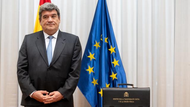 El ministro de Transformación Digital y Función Pública, José Luis Escrivá, durante el acto de traspaso de la cartera.