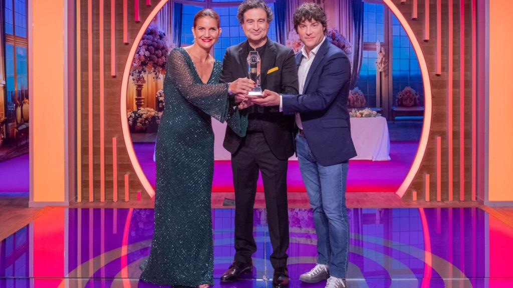 El jurado del trofeo de la décima edición de 'MasterChef Junior'.