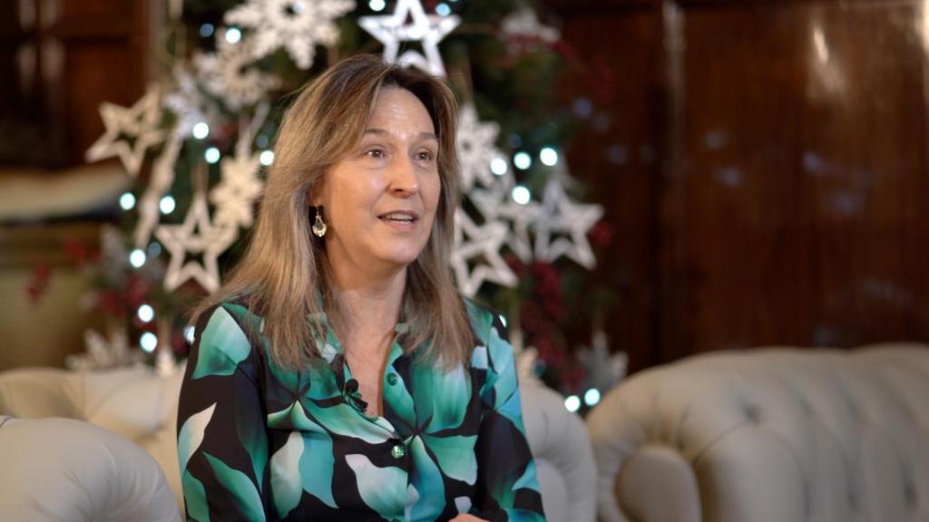 Ana Guarinos en su mensaje de Fin de Año.