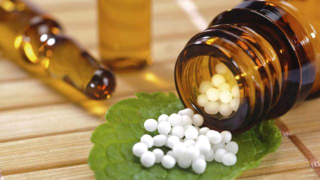 Pastillas de homeopatía.