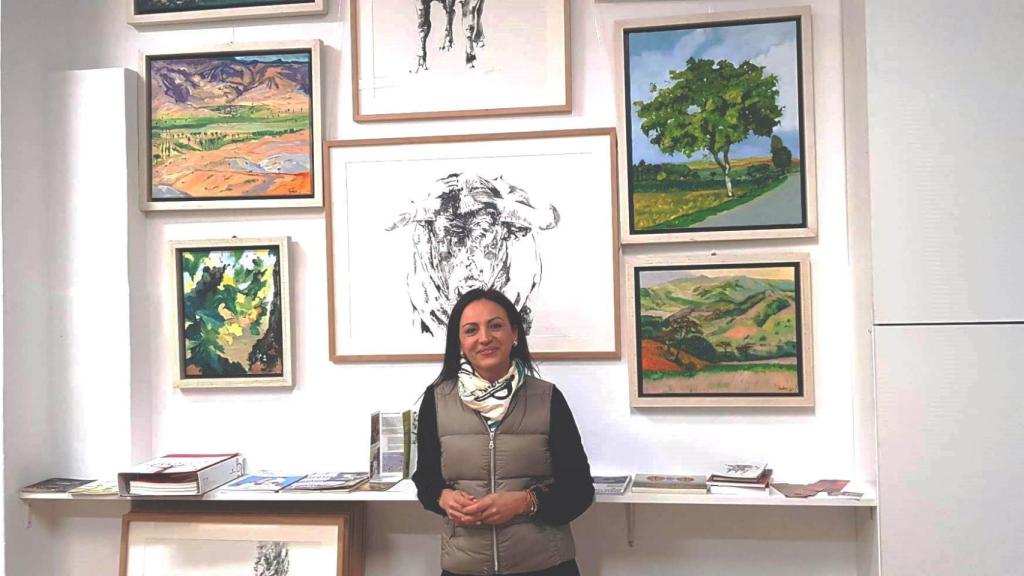 Sandra Gamboa recibe a Santos García Catalán