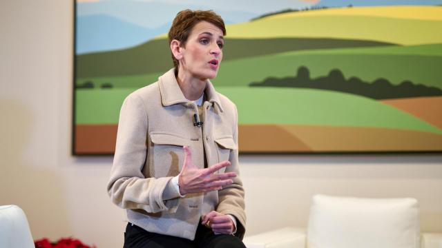 María Chivite durante su discurso de fin de año.