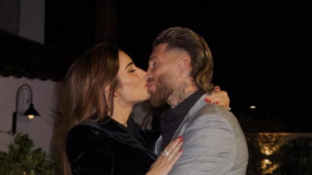 Pilar Rubio y Sergio Ramos en unas fotografías de Instagram.