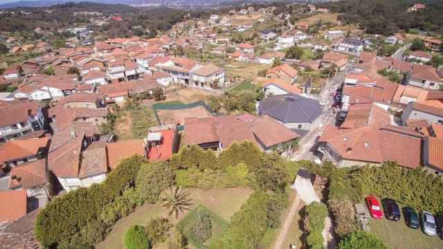 Vista aérea de Bentraces, Barbadás