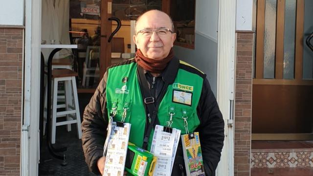 El vendedor de la ONCE Francisco Javier Sánchez.