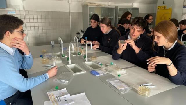 Imagen de una clase en la Sagrada Familia de Urgel.