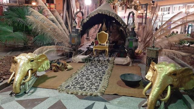 El Campamento Real, ubicado en la Plaza de Gabriel Miró.