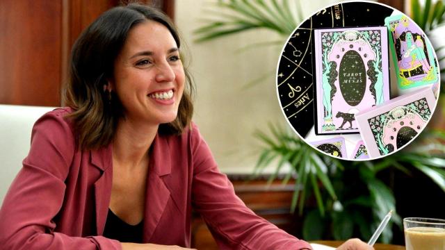 Irene Montero en un fotomontaje de El Español.