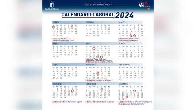 Castilla-La Mancha estrena calendario laboral: estos son los festivos y puentes para el 2024