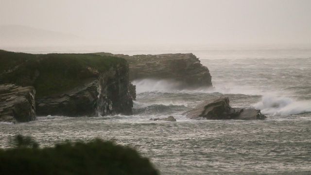 Foto de archivo de un día de temporal en Galicia.