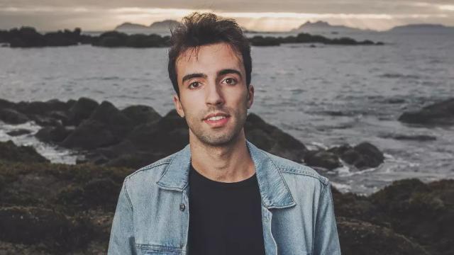 Bruno Vila, el benjamín de los 'Mozos de Areusa', en una imagen de las redes sociales.