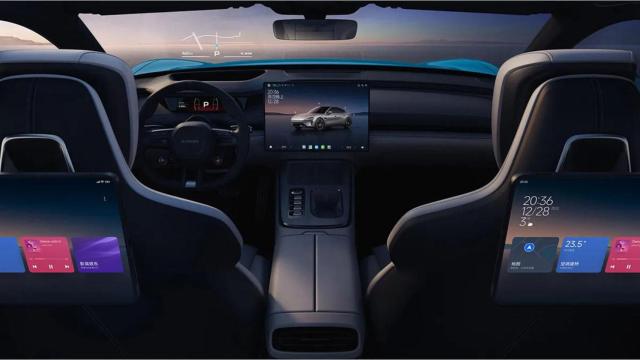 El interior del Xiaomi SU7 estará repleto de pantallas, muchas basadas en HyperOS con Android