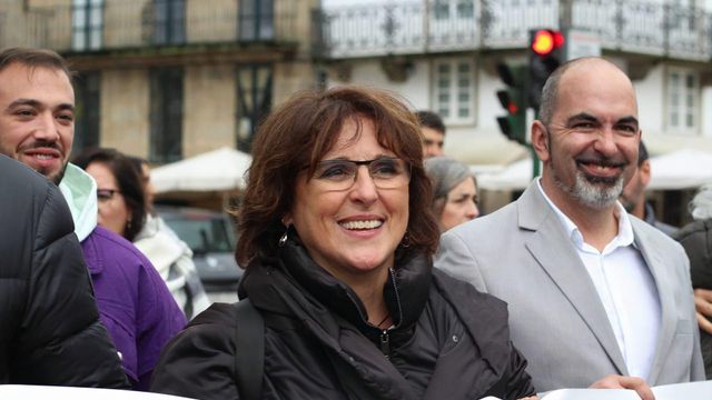 Isabel Faraldo en una concentración