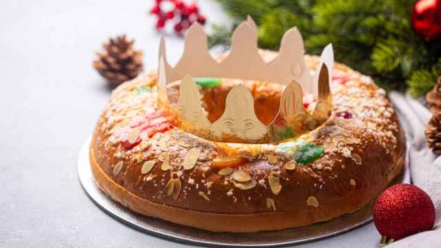 Un roscón de Reyes.