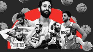 Ricky Rubio, en un fotomontaje