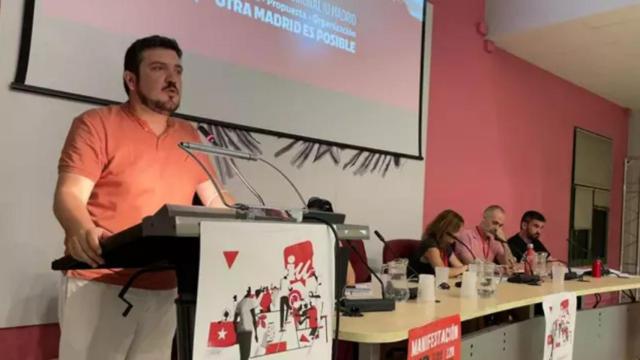 El coordinador general de IU Madrid, Álvaro Aguilera.