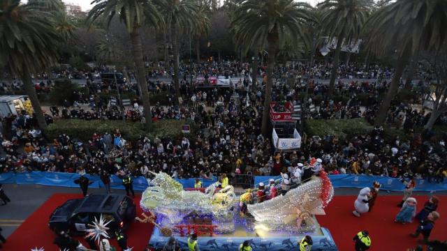 Cabalgata de Reyes de Málaga en 2022.
