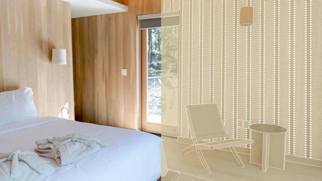 La tecnología Halia instalada en la pared de una habitación.