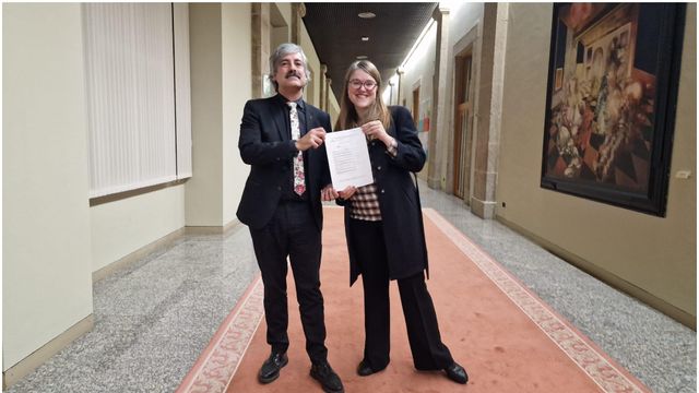 Juanjo Rodríguez de EU y Carme Casado de Sumar Galicia