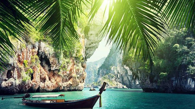 Zona de acantilados en Krabi (Tailandia)