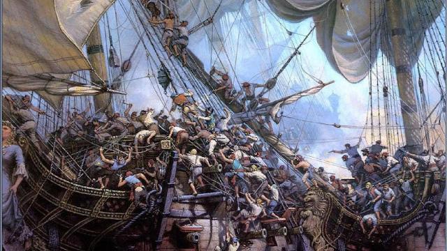 La batalla de San Juan de Ulúa.