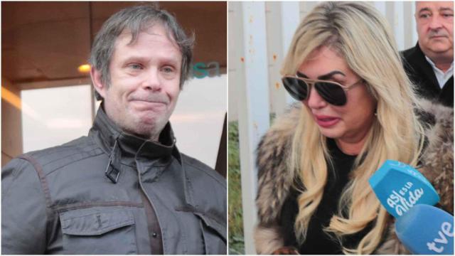 Paco Rodríguez y Malena Gracia, en el tanatorio de Arévalo. Montaje de JALEOS.