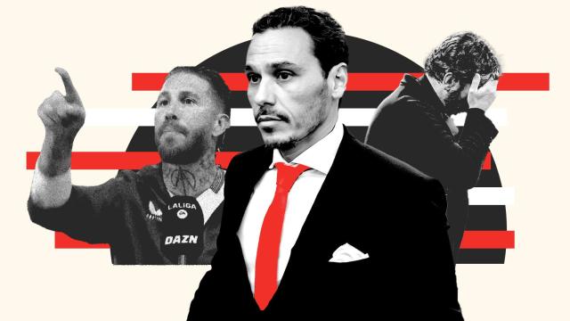 Sergio Ramos, José María Del Nido Carrasco y Quique Sánchez Flores