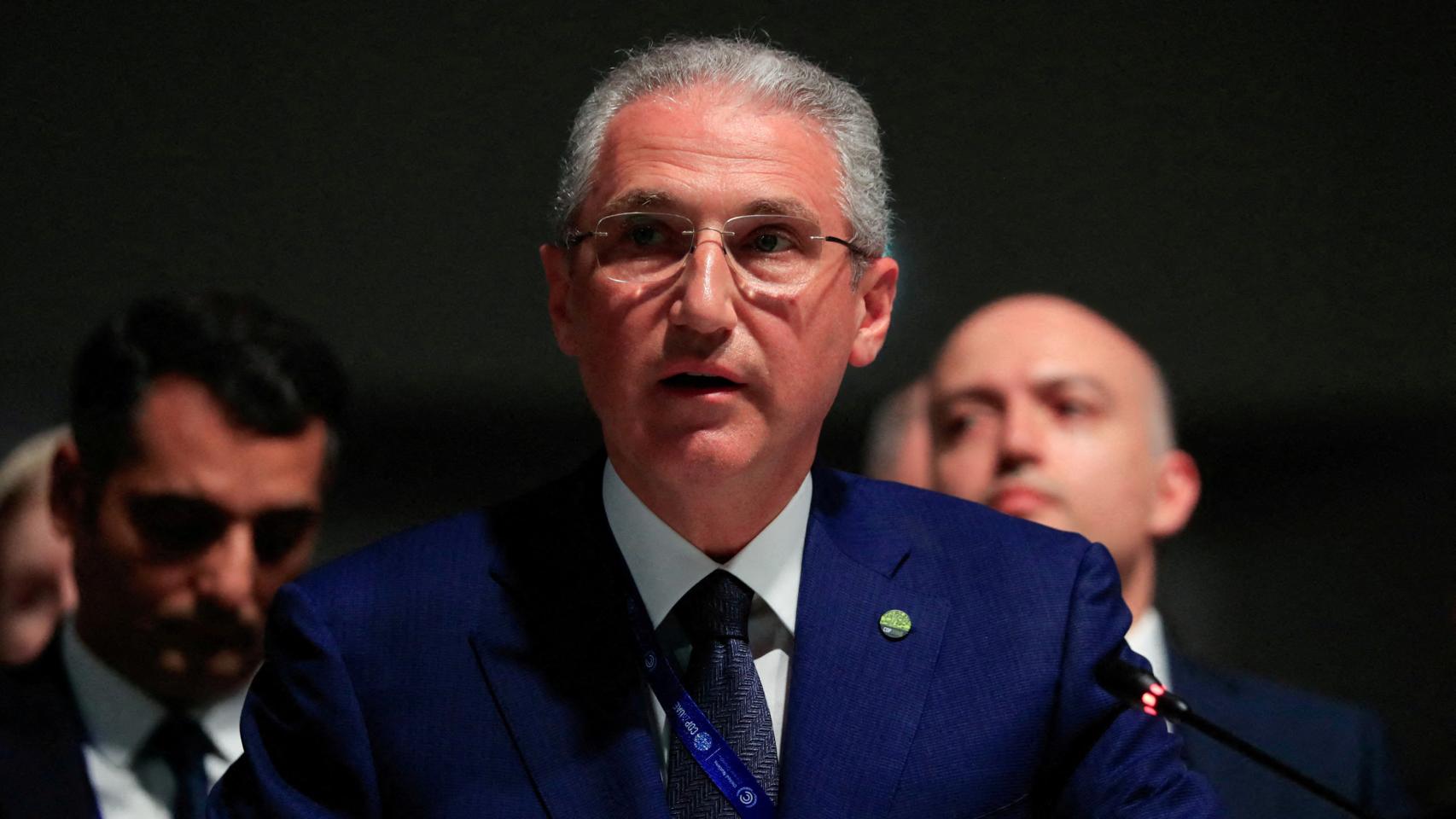 El ministro de Ecología y Recursos Naturales de Azerbaiyán, Mukhtar Babayev, en la COP 28.