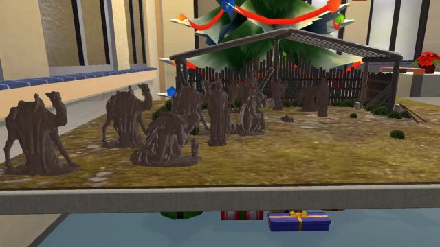 Una imagen del Belén en realidad virtual de Beemeral.
