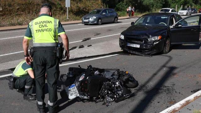 Accidente mortal de un motorista.