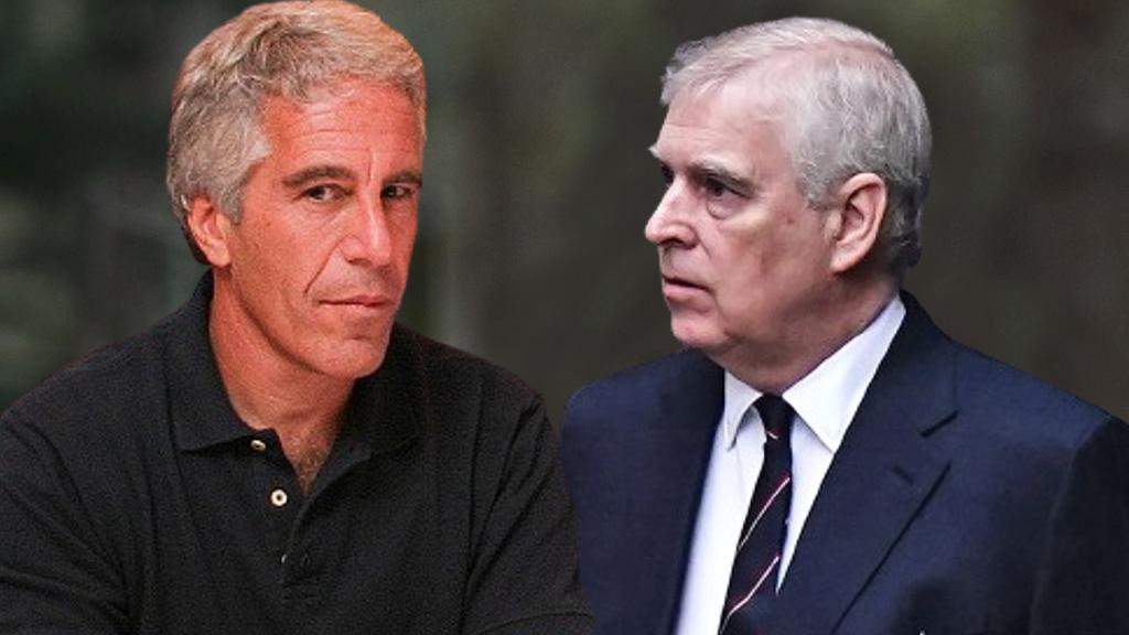 Jeffrey Epstein y el príncipe Andrés, en un fotomontaje de JALEOS.