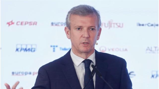 Imagen de archivo de Alfonso Rueda en rueda de prensa.