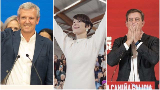 Alfonso Rueda, Ana Pontón y José Ramón Gómez Besteiro
