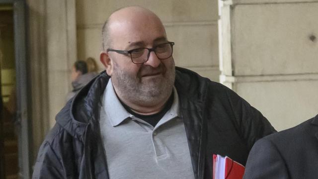 Juan Francisco Trujillo, chófer de Guerrer, llega al juzgado de Sevilla