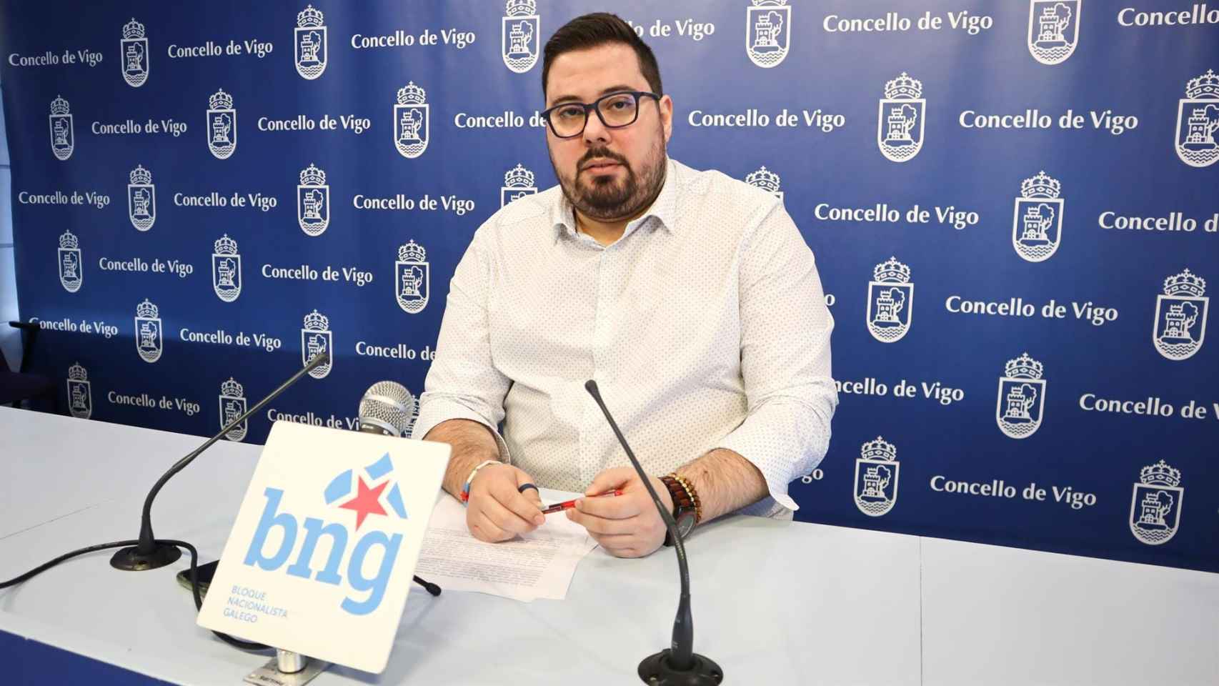 Xabier Pérez Igrexas, portavoz del BNG de Vigo.