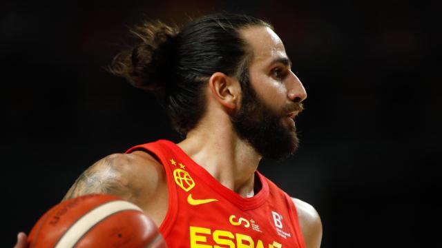 Ricky Rubio, con la selección española